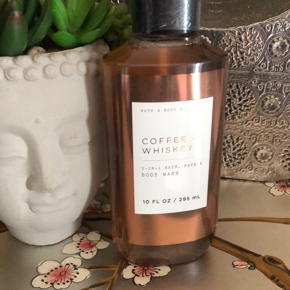 Bath and body Works men’s collection coffee and whiskey body wash